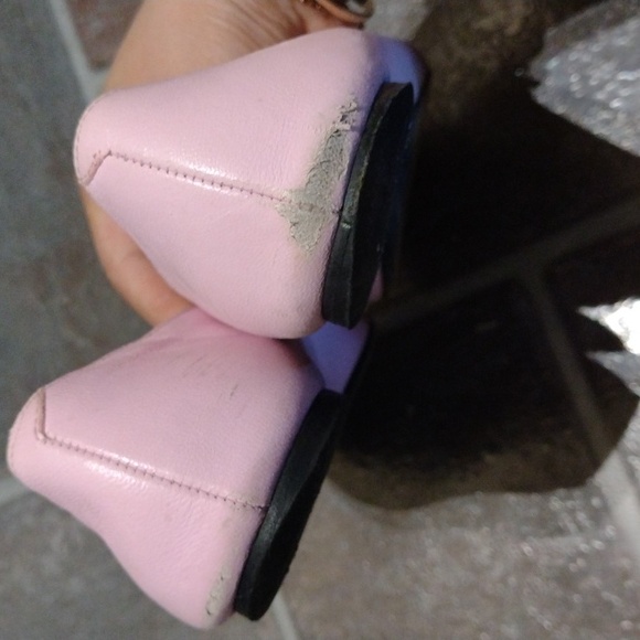 Roger Vivier Gold Buckle Pastel soda orange and pink ballet flats size 36.5 - Picture 7 of 16